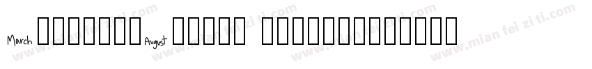 CalendarHeader Regular字体转换